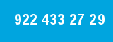 922 433 27 29 922 433 27 29